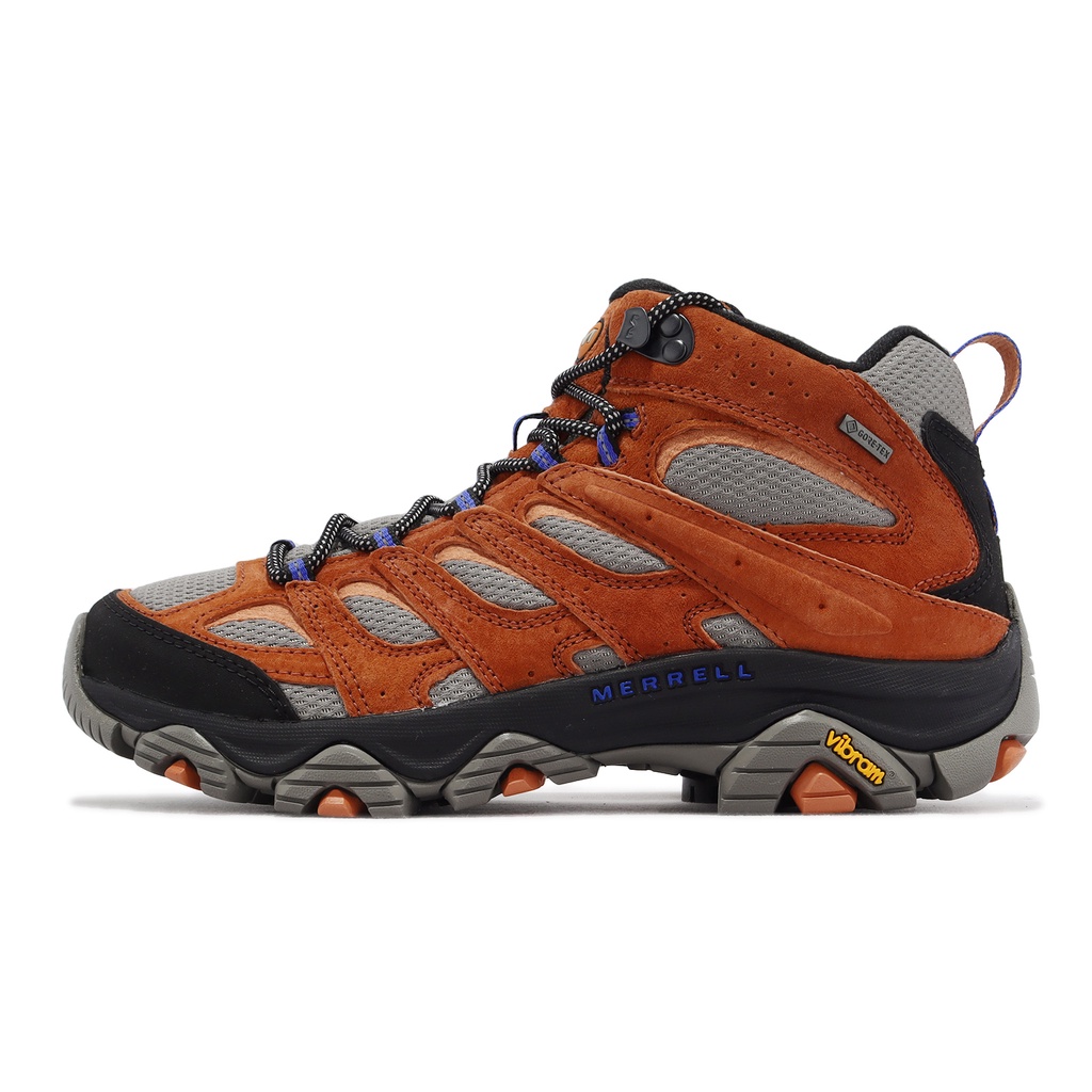 Merrell 登山鞋 Moab 3 Mid GTX 橘 灰紫 防水 反光 戶外機能 男鞋 【ACS】 ML037271