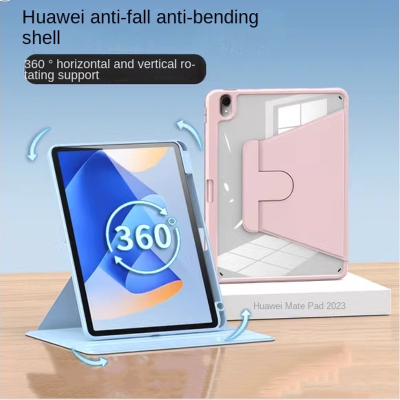 華為 720° Huawei MatePad Pro 13.2 英寸 PCE-W30 2023 旋轉透明亞克力保護殼 M