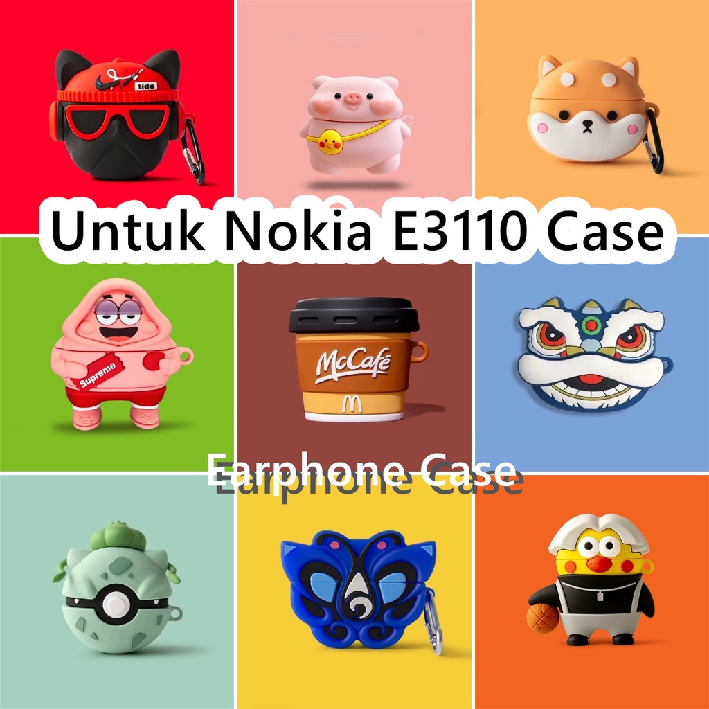 NOKIA 適用於諾基亞 E3110 手機殼卡通創意柴犬軟矽膠耳機套 NO.1