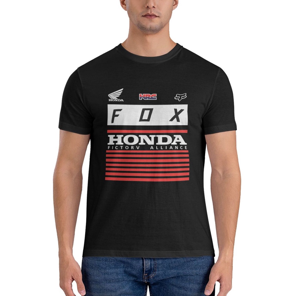 HONDA 本田 Fox Racing Hrc 超級促銷 T 恤寬鬆款式