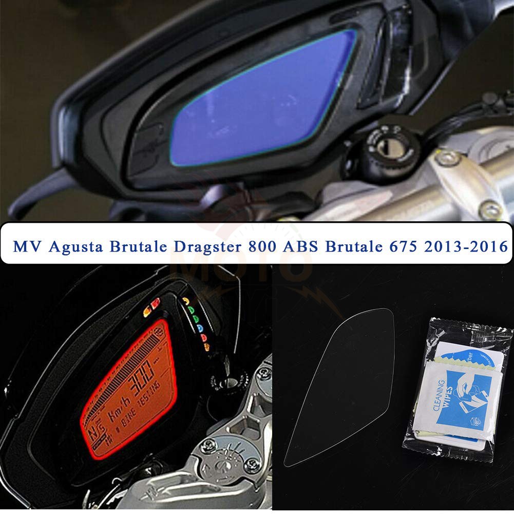 熱賣 適用奧古斯塔 MV Agusta675/800 F3改裝配件儀表保護膜防刮花膜