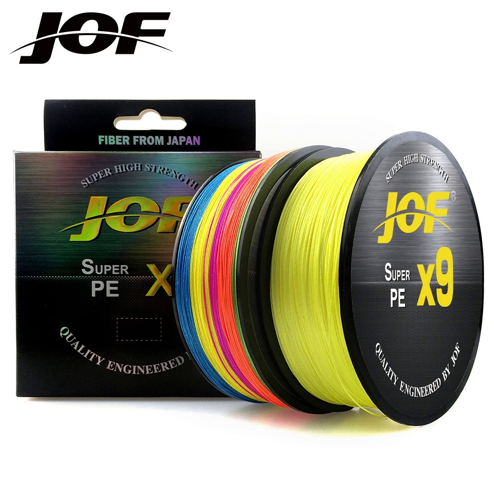 Jof X9 PE編織線釣魚線100-500米20-80磅多色減摩適用河編釣魚線