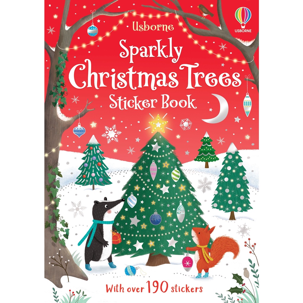 Sparkly Christmas Trees (貼紙書)/Jessica Greenwell Little First Sticker 【禮筑外文書店】