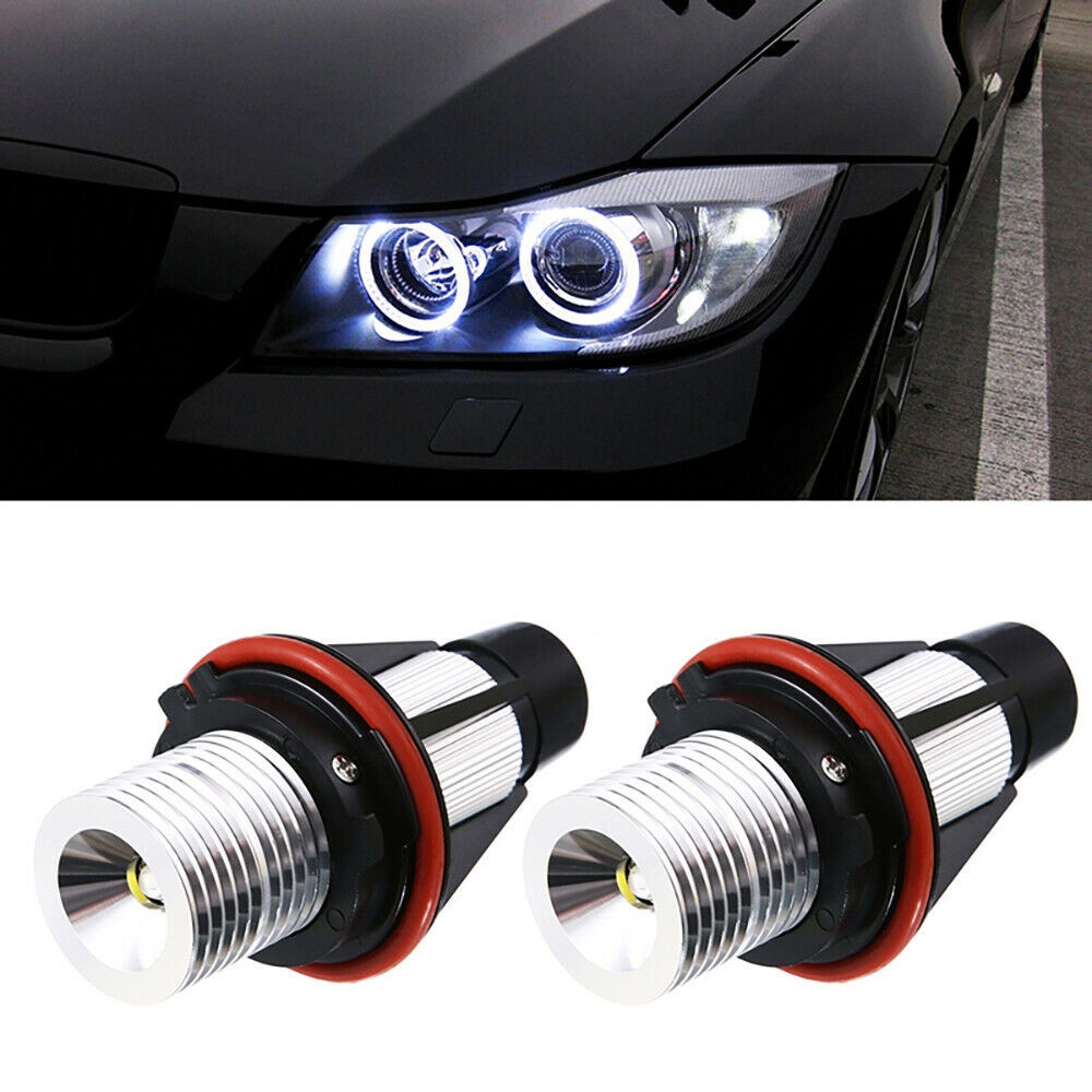 天使眼光環白色LED環形標記燈泡適用於寶馬BMW （X3 X5 E39 E60 E63 E65）等其他系列