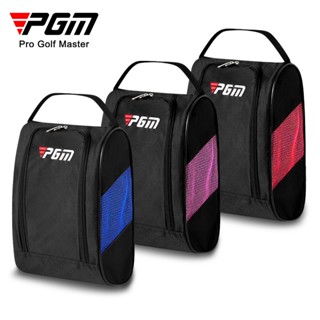 PGM 高爾夫鞋包 高爾夫透氣便捷出差旅行鞋袋 黑紅 XB001