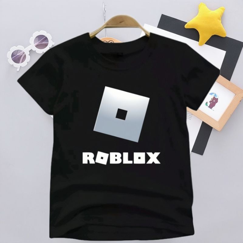 Gk 兒童 T 恤 Distro Roblox 標誌女孩和男孩