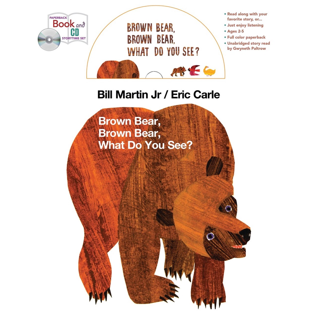 Brown Bear, Brown Bear, What Do You See? (1平裝+1CD) 廖彩杏老師推薦有聲書第1週/Eric Carle【禮筑外文書店】