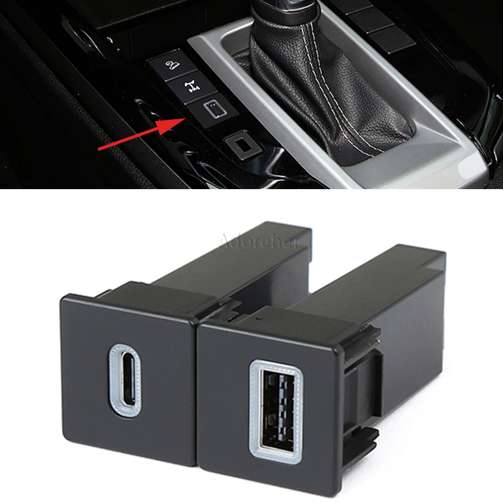 1 件裝汽車快速充電器插座雙 USB PD C 型 12V/24V 充電插座電源適配器手機適用於五十鈴 D-MAX 21