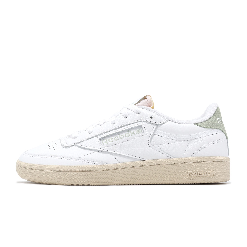 Reebok 休閒鞋 Club C 85 Vintage 白 綠 奶油底 皮革 女鞋 小白鞋 ACS 100074232