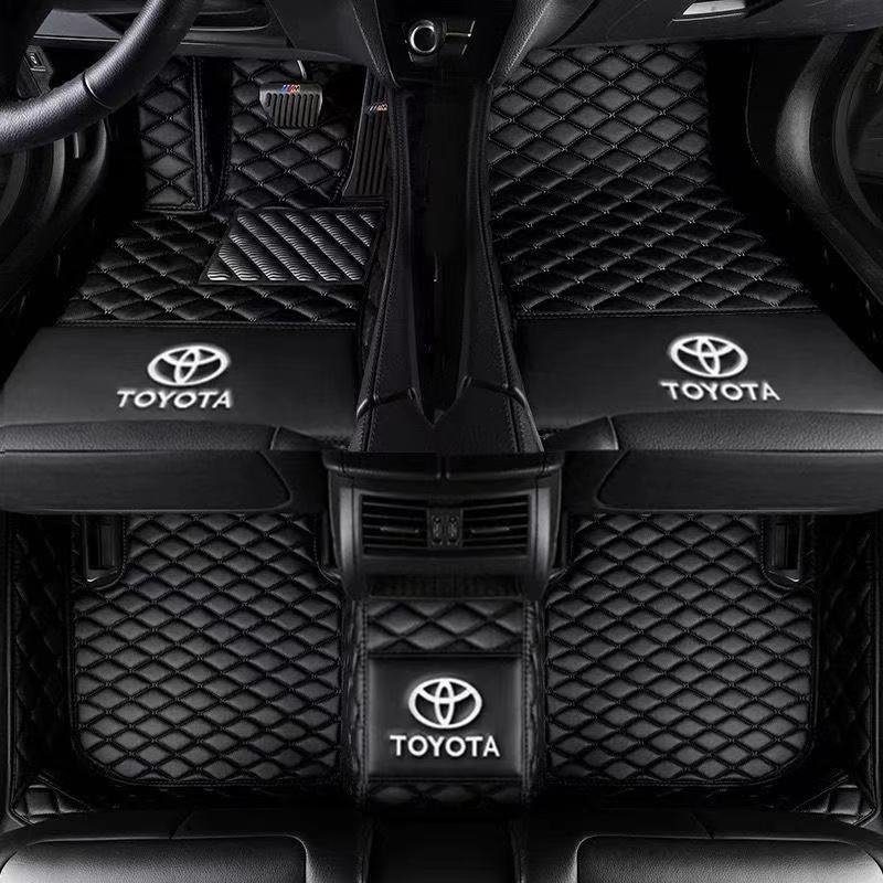 Toyota皮革腳踏墊豐田 YARIS Corolla Vios CHR wish Altis高品質汽車腳墊皮革