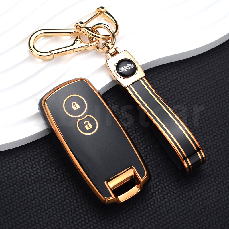 SUZUKI Tpu 汽車鑰匙套蓋鑰匙殼套鑰匙扣適用於鈴木 Grand Vitara Swift SX4 S-Cross