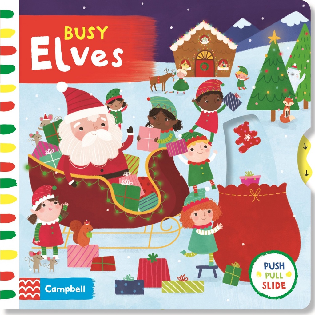 Busy Elves (硬頁推拉書)(硬頁書)/Campbell Books Busy Books 【三民網路書店】