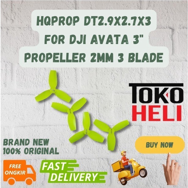 Hqprop DT2.9X2.7X3 適用於 DJI Avata 3 螺旋槳 2mm 3 葉片黃色