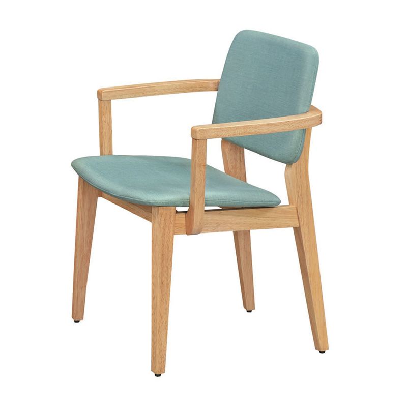 【CB563-2652】本色餐椅(藻綠皮墊)(21C09)(東部及桃園以南請另詢運費)