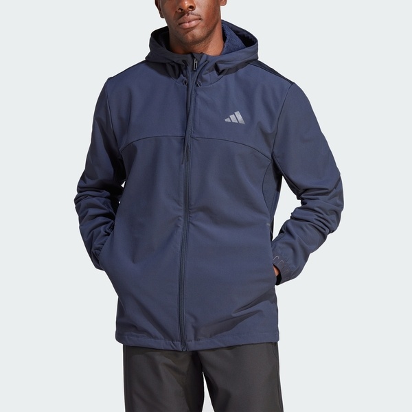 Adidas C.RDY WO FZ HD IL1429 男 連帽外套 運動 訓練 健身 保暖 舒適 拉鍊口袋 深藍