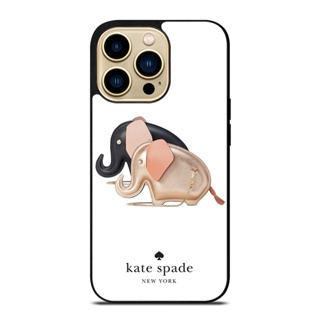 新品KATE SPADE TINY ELEPHANT 時尚新款精緻手機殼保護套適用於 IPhone 15 Pro Ma