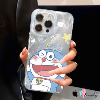 哆啦夢 IPhone 6 7 X XR XS MAX Plus Bling 卡通可愛快樂之星時尚哆啦A夢手機殼