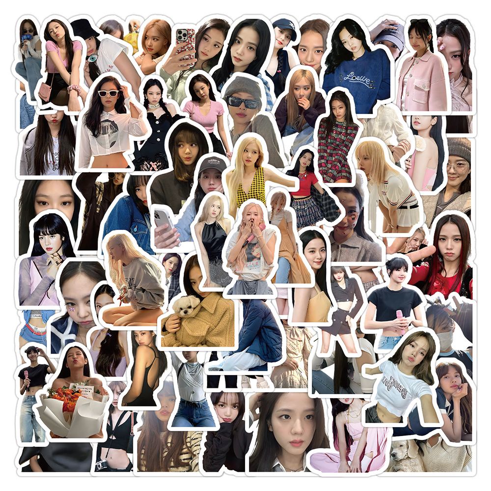 100張 kpop女孩 BLACKPINK貼紙 明星貼紙 用於diy裝飾手機殼/筆記本/頭盔/行李箱