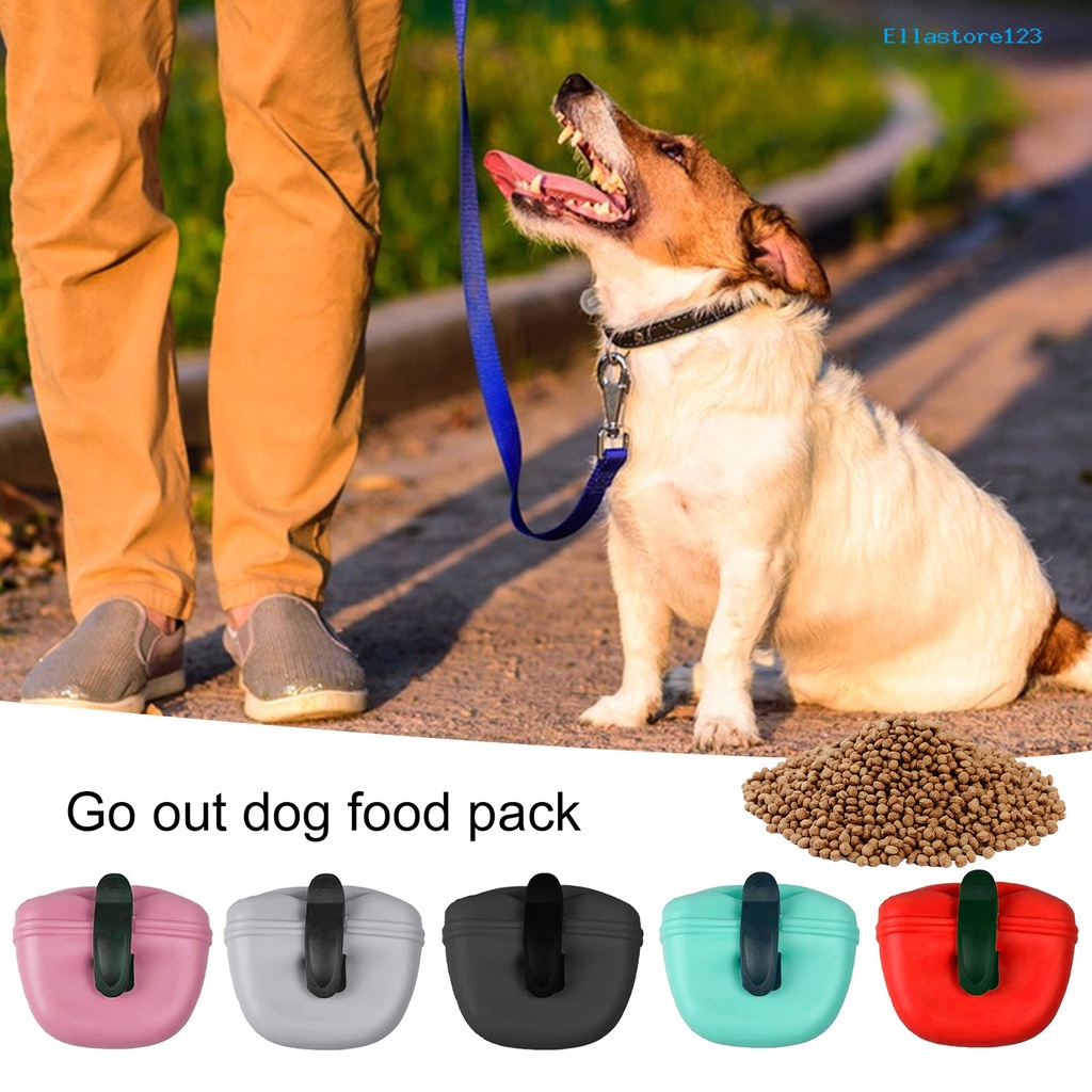 【家有愛寵】寵物用品矽膠狗糧袋 環保食品級狗訓練腰包矽膠包訓狗袋 矽膠腰包