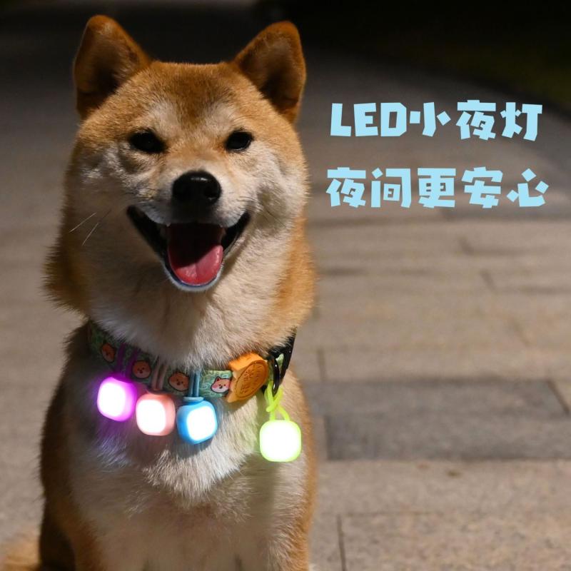 星光在路上/寵物小夜燈夜晚遛狗LED燈狗狗柴犬發光吊墜防走失防丟Starlight on the Road/Pet Ni