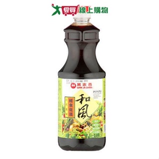 萬家香日式和風佐醬1000ml/瓶【愛買】