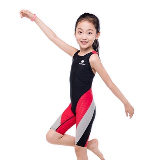 HXBY 兒童泳衣鯊魚專業泳衣女孩連體訓練比賽泳裝速干女童泳裝