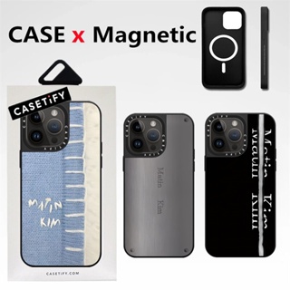 Casetifg 聯名品牌 Matin Kim 3D 牛仔磁力充電鏡手機殼帶盒適用於 iPhone 15 12 13 1