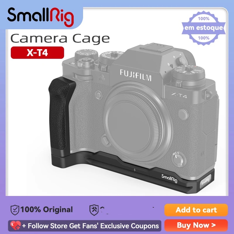 Smallrig 適用於 FUJIFILM X-T4 相機功能 Arca-Swiss 板的 XT4 L 形手柄,用於快速