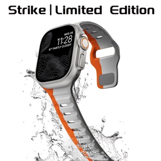 Ultra Strike 矽膠錶帶運動替換手鍊兼容 Apple watch Ultra2 49mm 45mm 44mm