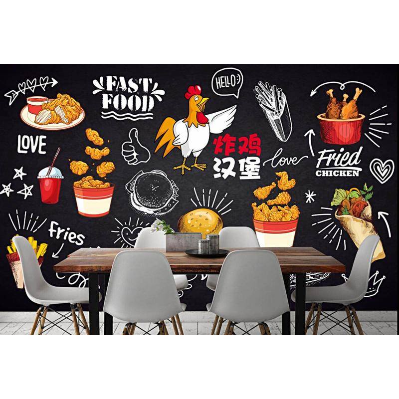 定制黑板定制炸雞漢堡餐廳食物快餐餐廳咖啡廳酒吧廚房食物壁紙圖片壁紙