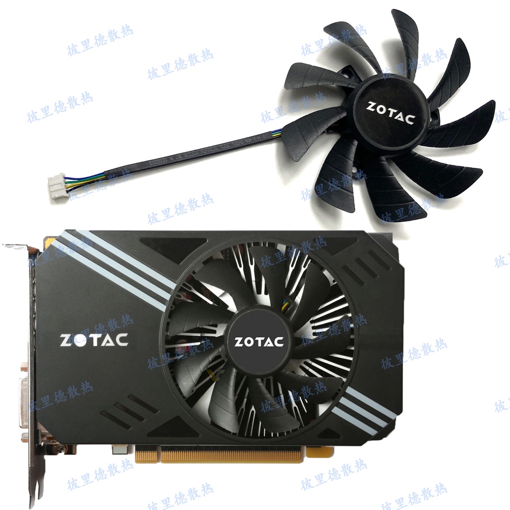 全新 ZOTAC/索泰GTX1060 960 950 Mini-ITX顯卡散熱風扇T129215SH