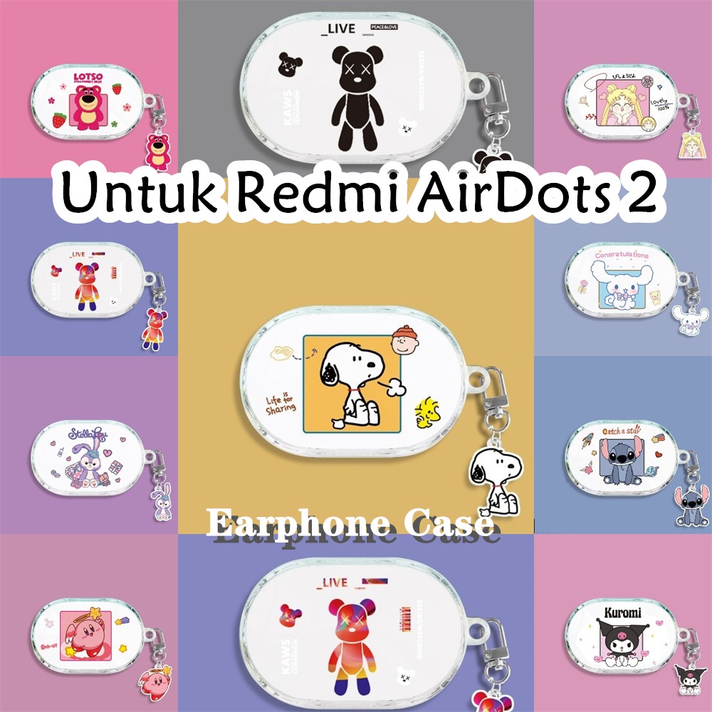 適用於 Redmi AirDots 2 保護套 Kulomi 透明軟矽膠耳機保護套