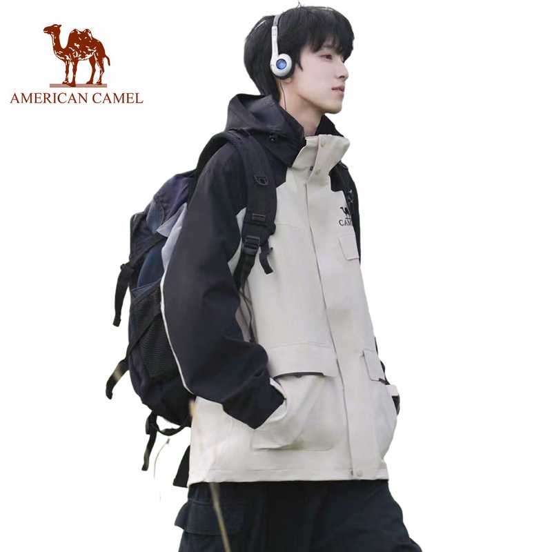 American CAMEL 三防工作服登山服防水外套三合一外套