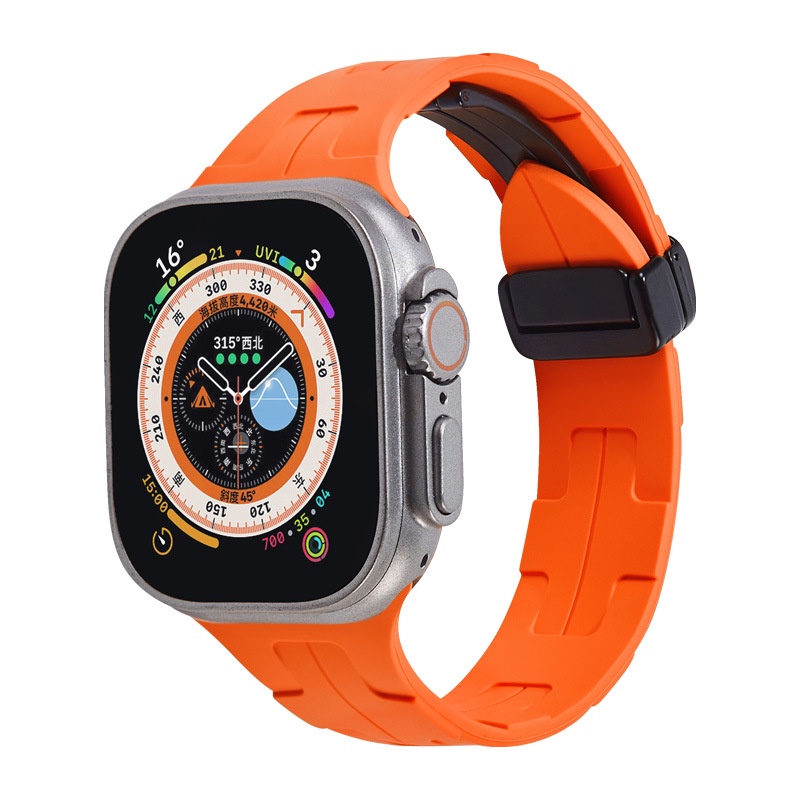 Kilim Single Tour 矽膠錶帶手鍊適用於 Apple Watch Ultra 49/45/44/42/41