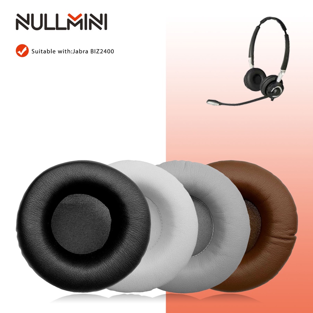 Nullmini 替換耳墊適用於 Jabra BIZ2400 BIZ 2400 耳機耳墊耳罩套耳機
