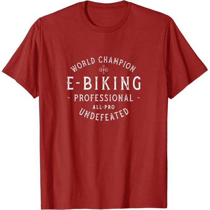世界冠軍電動自行車 All-Pro Undefeated 復古 T 恤 *新 10 種顏色*
