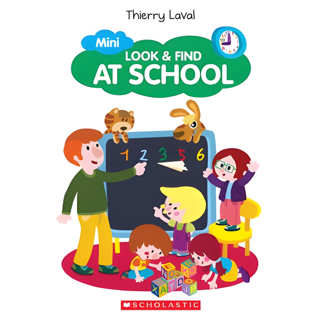 Look & Find at School(硬頁書)/Thierry Laval Mini Look & Find 【三民網路書店】