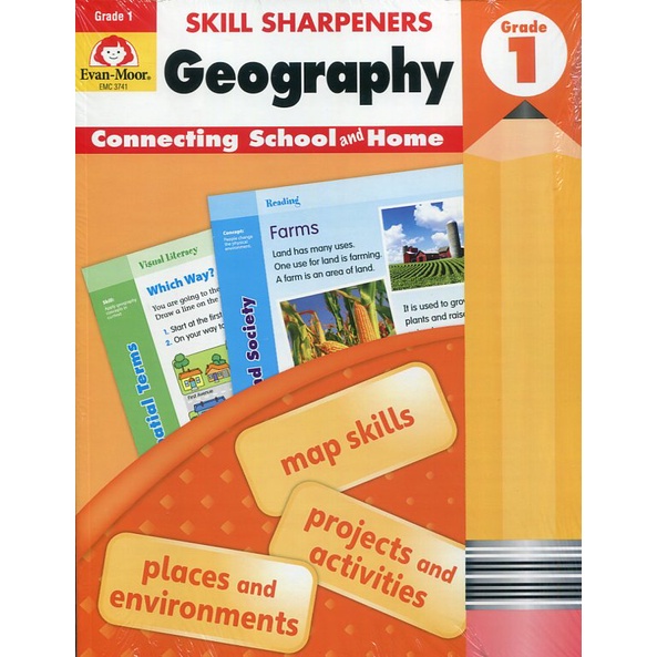 Skill Sharpeners Geography, Grade 1/Evan-Moor Educational Publishers【三民網路書店】