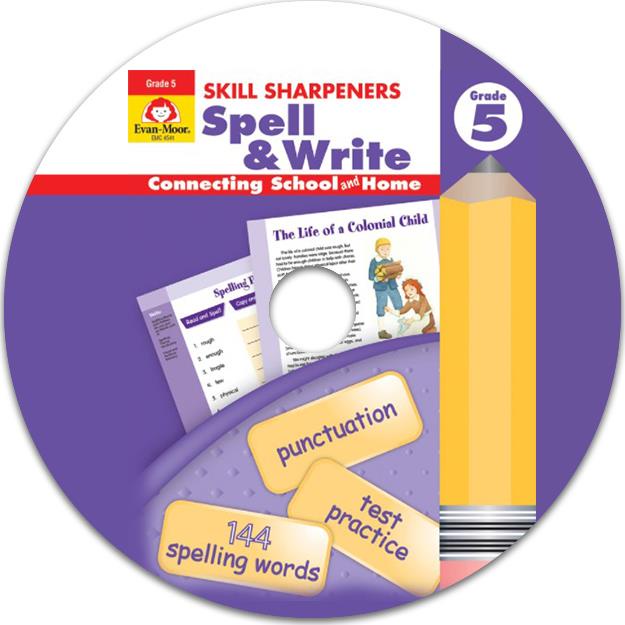 Skill Sharpeners Spell & Write, Grade 5 (CD only)(有聲書)/Evan Moor【三民網路書店】