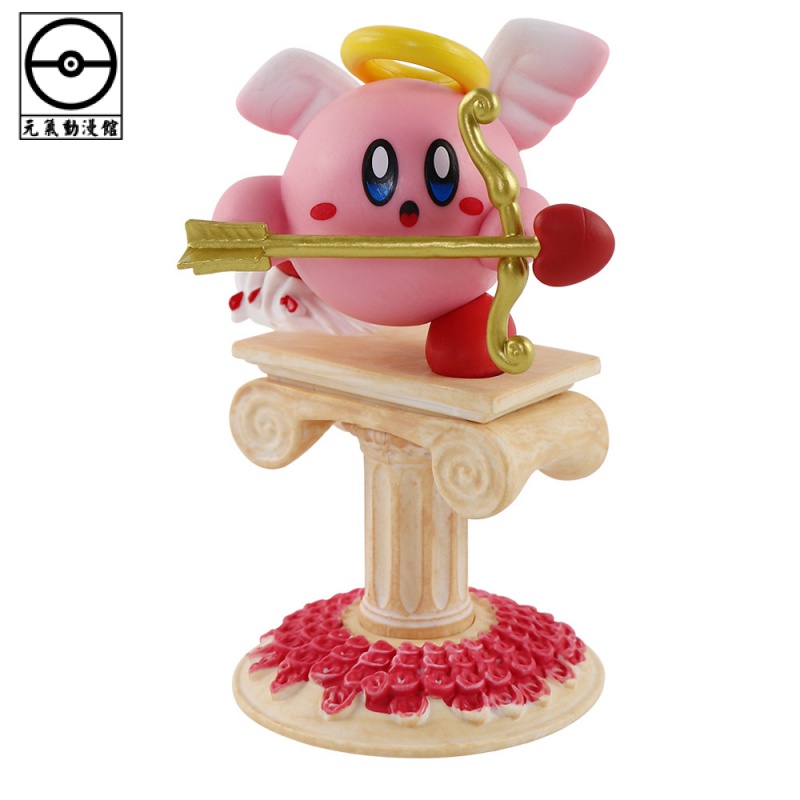 元氣動漫 11.5cm 日本任天堂遊戲 星之卡比 Kirby 丘比特 愛心之箭 Q版公仔模型手辦擺件玩具雕像收藏娃娃孩子