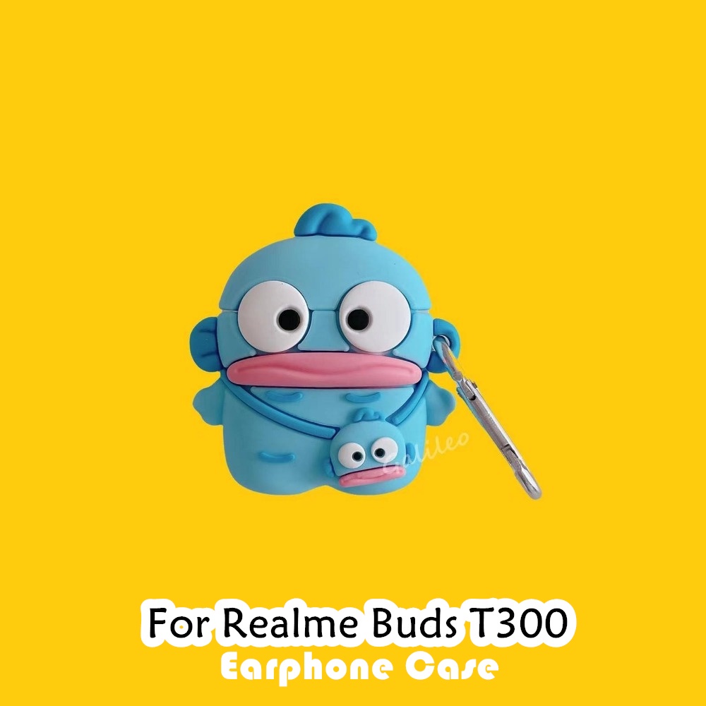 【快速發貨】適用於 Realme Buds T300 保護套酷卡通圖案軟矽膠耳機套保護套 NO.2