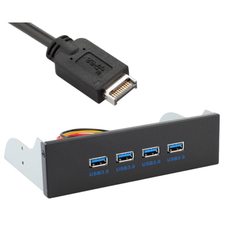 CYSM  TYPE-E光驅位USB 3.1主板前置面板U-C U3.0四口擴展器電腦