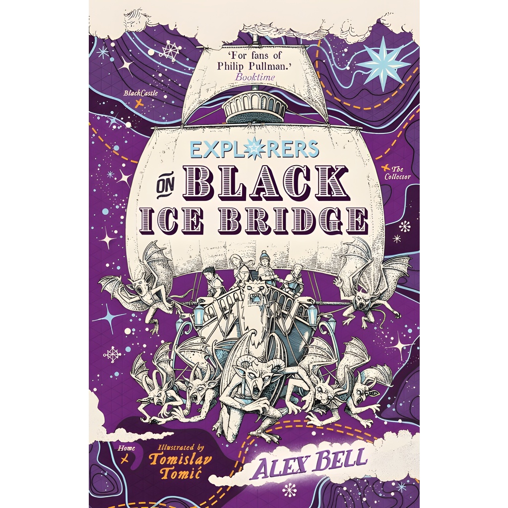 Explorers on Black Ice Bridge/Alex Bell The Polar Bear Explorers' Club 【禮筑外文書店】