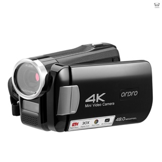 ORDRO AC2 4K超高清DV攝像機 索尼1300萬CMOS傳感器 配電池 + HDMI線 + USB充電線 + 遙