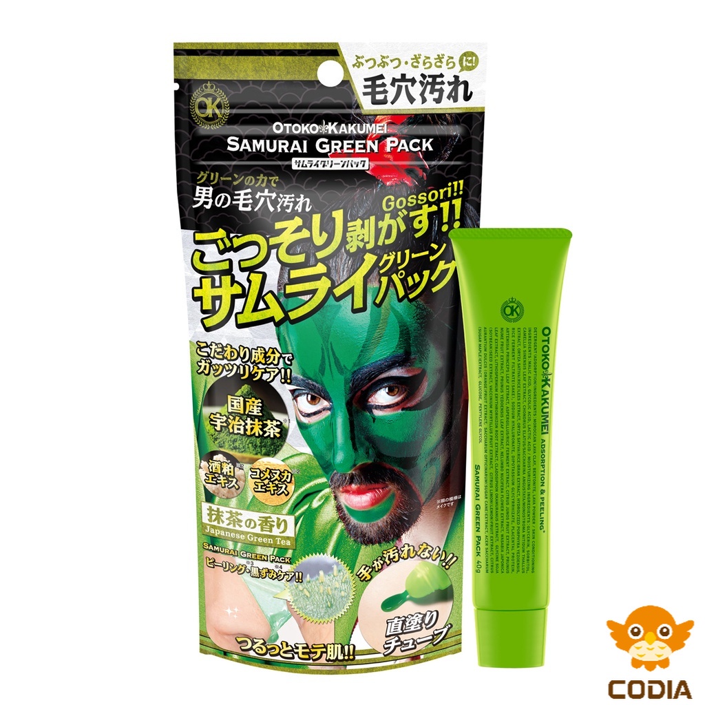 OTOKO-KAKUMEI | 男革命 Samurai Green 护肤面膜 - 40g（日本制造）（日本直送）