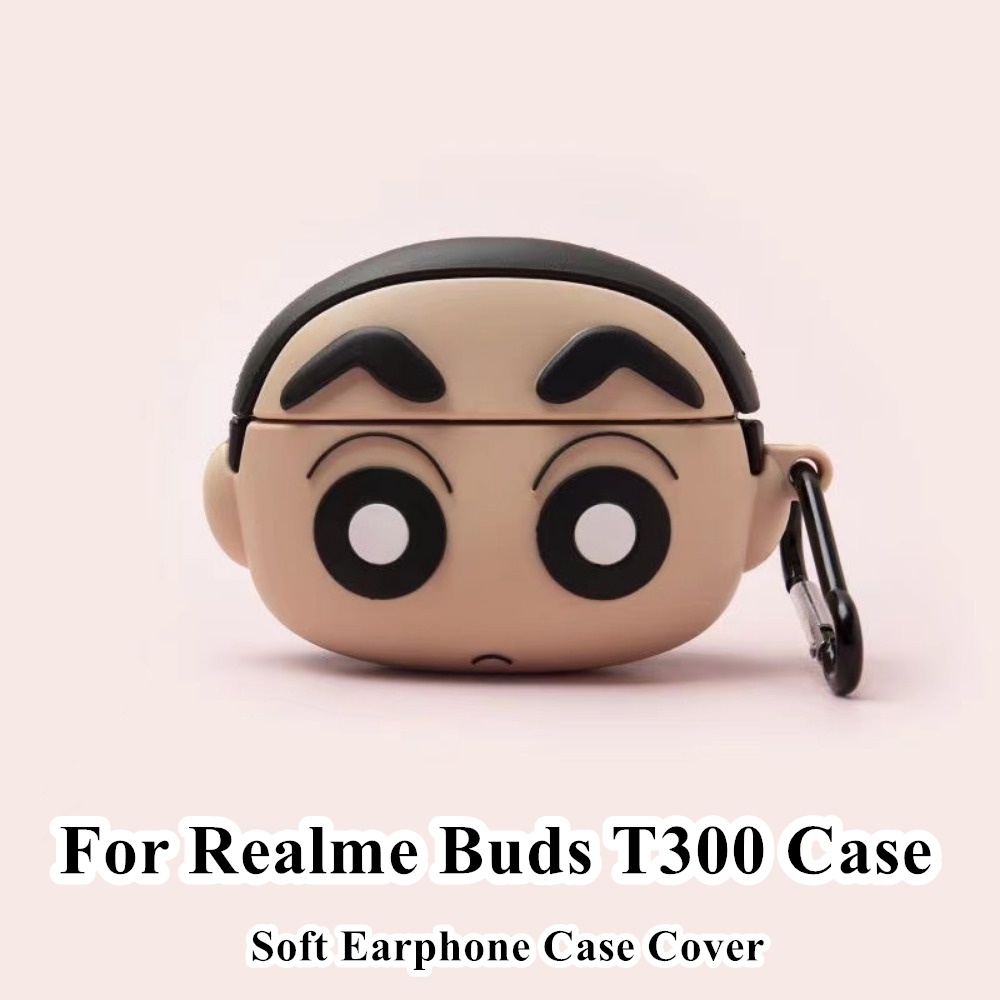 【快速發貨】適用於 Realme Buds T300 保護套情侶可愛卡通軟矽膠耳機套保護套 NO.1