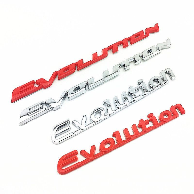 MITSUBISHI 三菱 Evolution Lancer EVO 汽車後備箱標誌貼紙汽車徽章車身側面外部裝飾配件