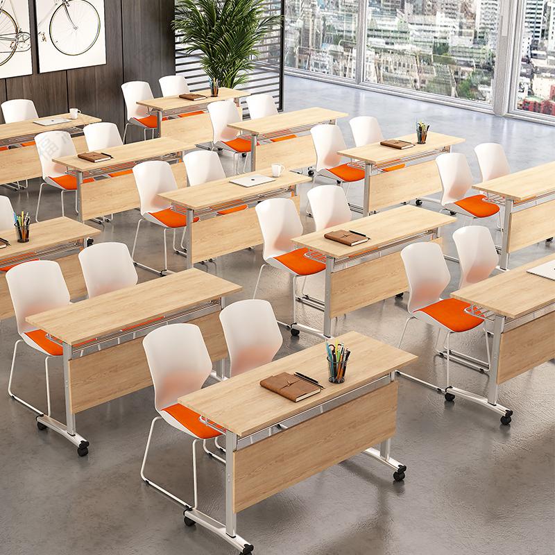 【福滿屋家居】⭐️免運·摺疊培訓桌子可移動簡約職員學生拼接組合長條桌活動會議辦公桌椅