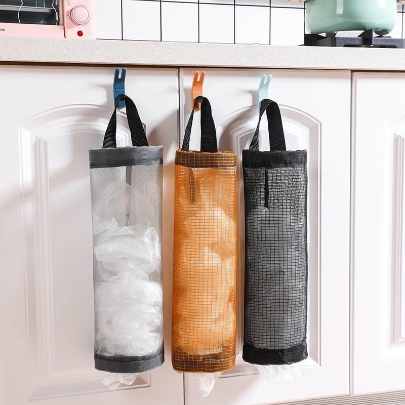 MIKA STORE  ▏壁掛式塑膠袋收納器/可重複使用的衛生紙收納器/家庭存儲用品