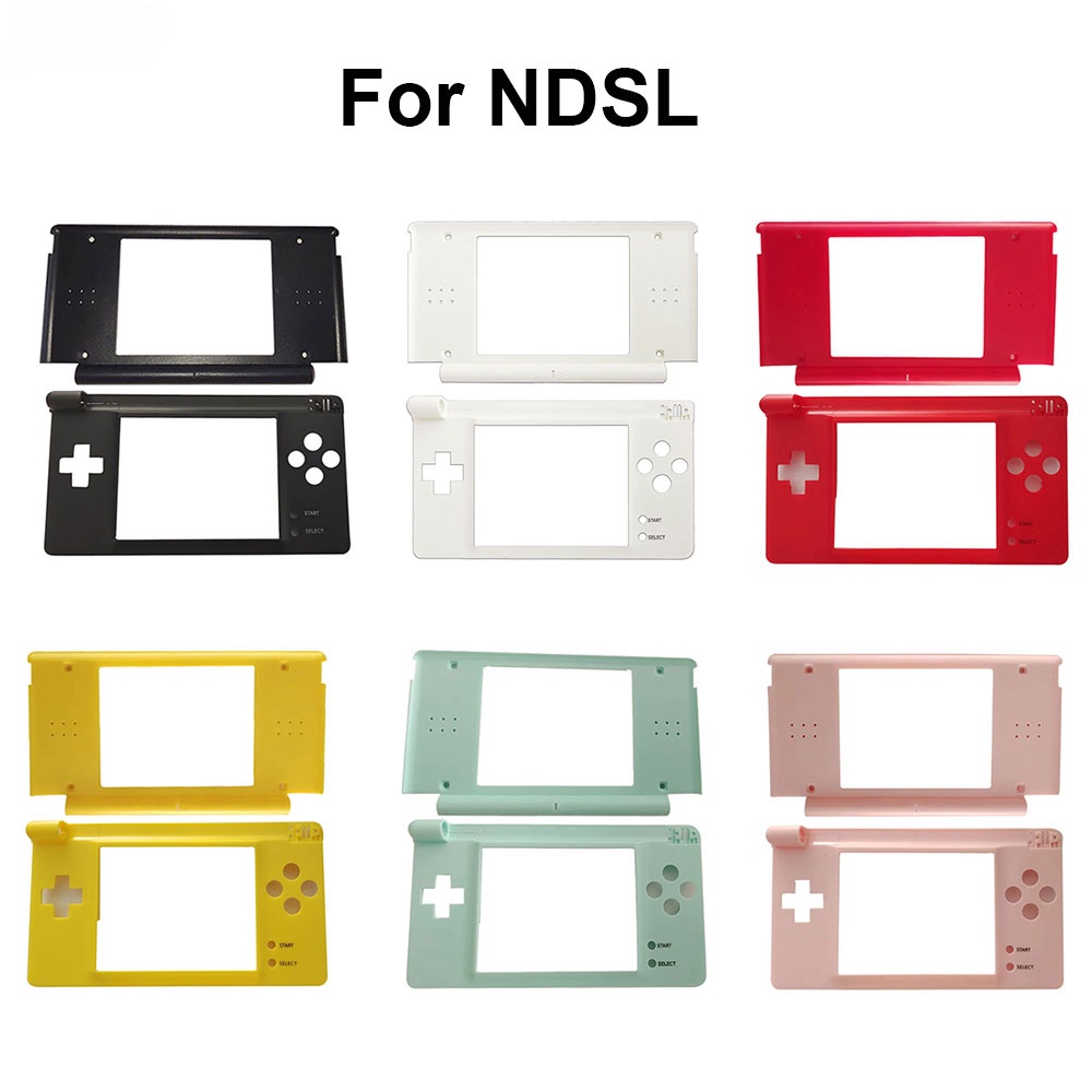 任天堂 1 套塑料外殼適用於 Nintendo Switch Lite NDSL 遊戲機頂部上下 LCD 屏幕框架蓋維修